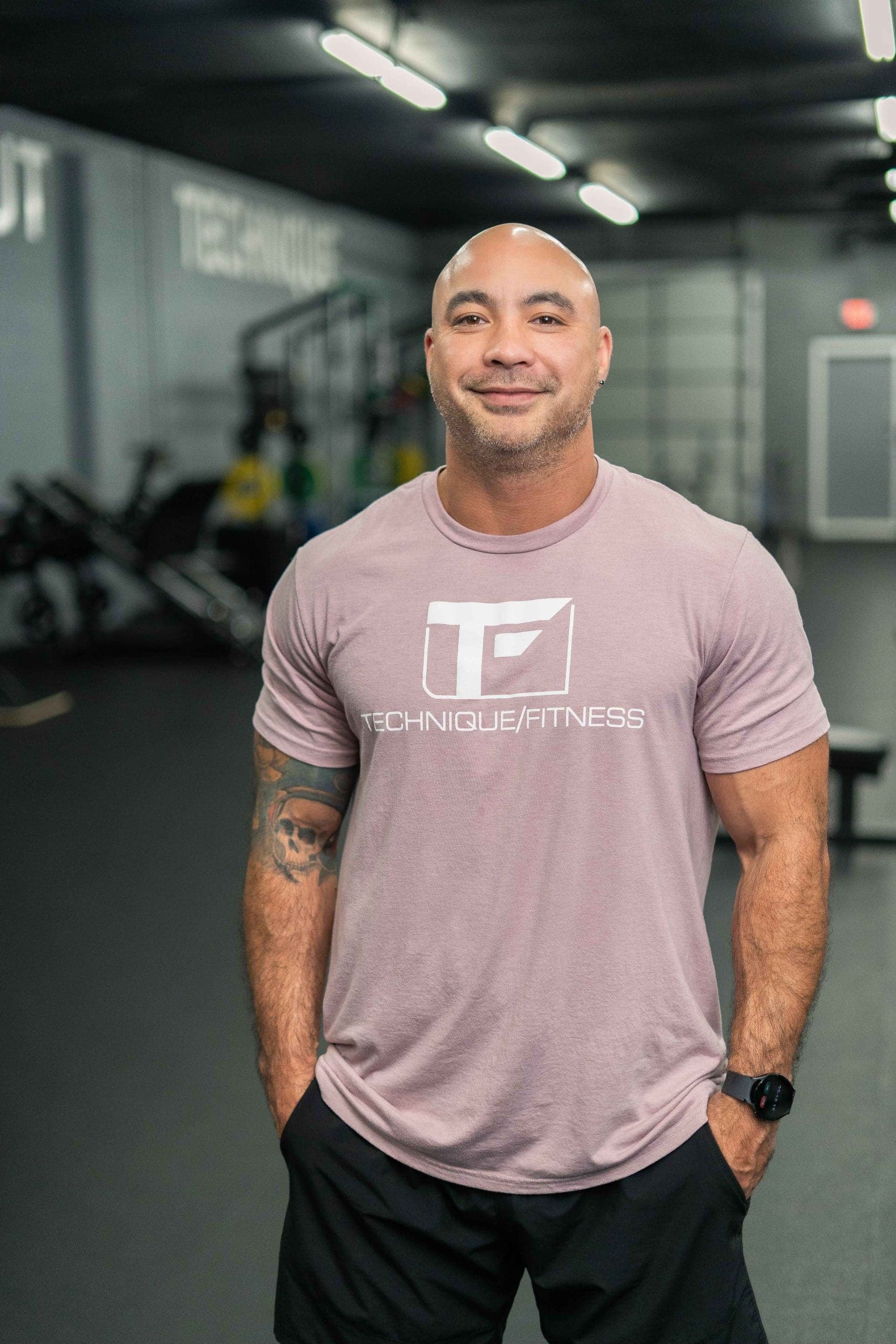 Coaching a lift at Technique Fitness